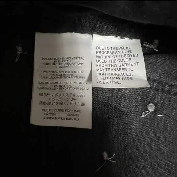 Madewell Black 9 Mid-Rise Skinny Jeans: Metallic Dot Edition